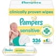 thumbnail image 1 of Toallitas Húmedas Pampers Sensitive 336 Unidades Hipoalergénicas, 1 of 3