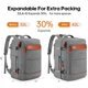 thumbnail image 2 of Mochila Bagsure Travel 42 L con cubos de embalaje y bolsillo para zapatos, 2 of 8