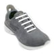 thumbnail image 2 of Cordones elásticos Jormftte para niños y adultos, 16 unidades, de silicona blanca, planos y sin cordones para zapatillas deportivas y zapatillas de running., 2 of 5