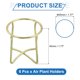 thumbnail image 2 of 6 piezas de soporte para plantas de aire, soporte para esponja de maquillaje, exhibidor, dorado, 45x45x45mm, 2 of 6