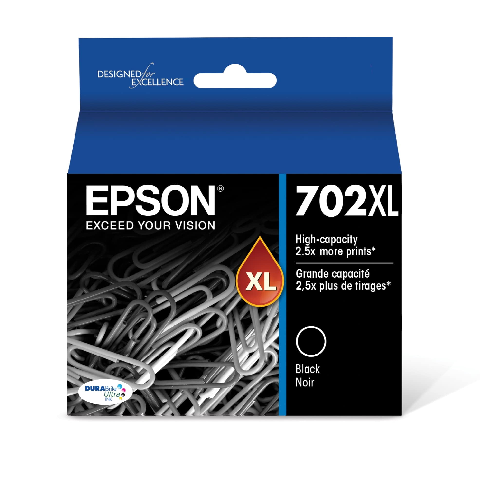 Cartucho De Tinta Epson 702 Durabrite Ultra High Capacity Negro
