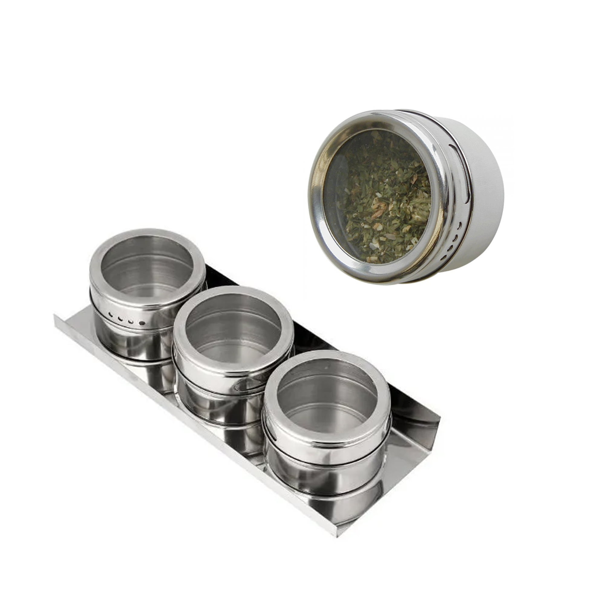 Homewell - Especiero Magnético Con Imán Con Base Metal (3u)