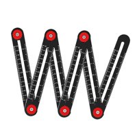 Ioensy - Herramientas De Posicionamiento De Regla De Múltiples Ángulos De Aleación De Aluminio Para Carpintero 6 Secciones