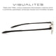 thumbnail image 3 of Lentes de Lectura Visualites 1.00 Rectangulares Negros, 3 of 9