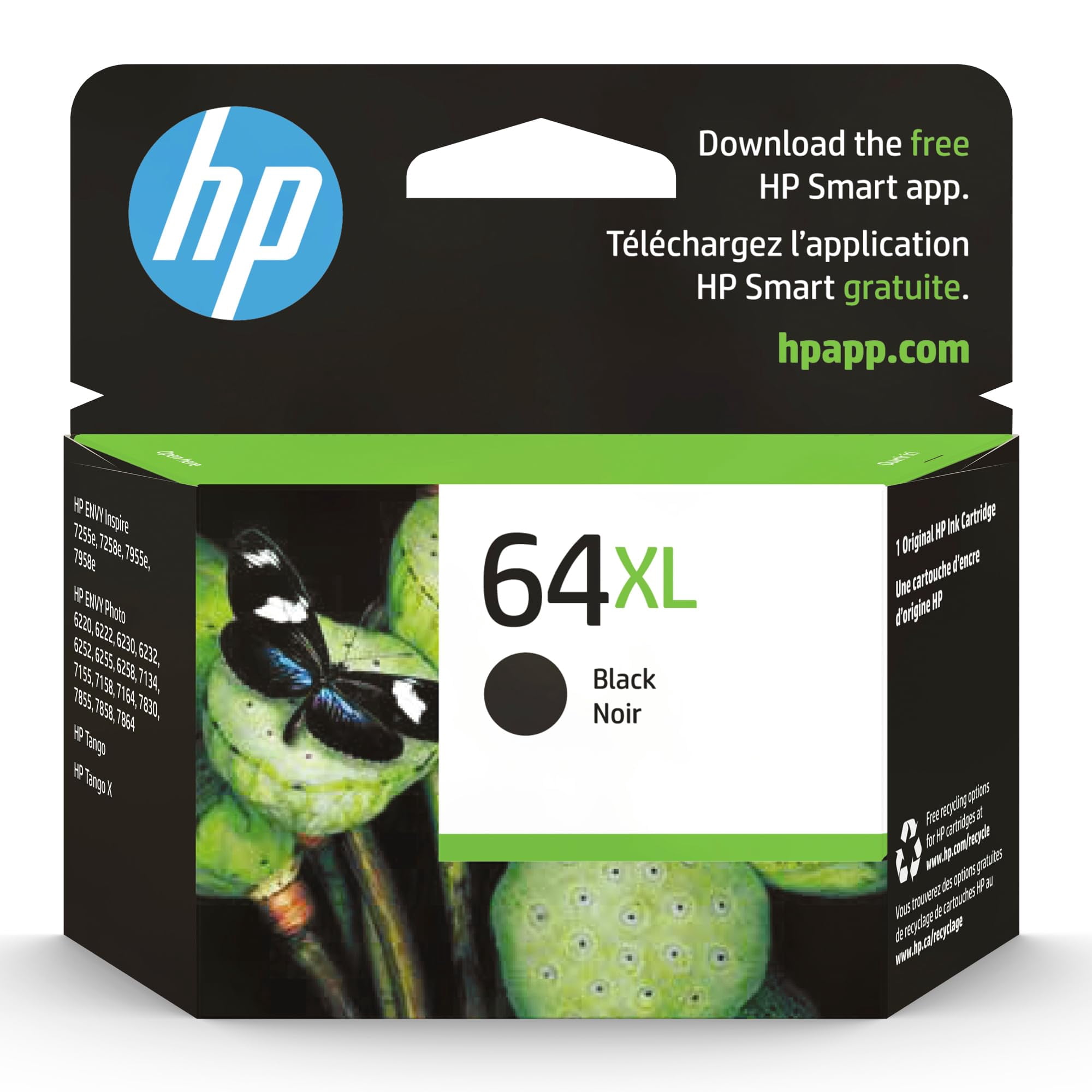 Cartucho De Tinta Hp 64xl Negro De Alto Rendimiento Para Hp Envy Inspire