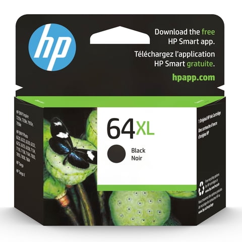 Cartucho De Tinta Hp 64Xl Negro De Alto Rendimiento Para Hp Envy Inspire
