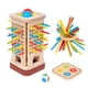 thumbnail image 4 of Juego De Dados De Palos De Colores, Juego De Viaje, Tablero De Madera, Suministros Para Fiestas, Regalo, 4 of 5