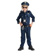 Dress Up America - Disfraz De Policía Estadounidense Para Niños Con Camisa, Pantalones Y Sombrero