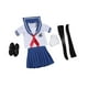 thumbnail image 1 of Traje De Uniforme De Colegiala A Escala 1:6 Para Cuerpo De Figuras De Acción Femeninas De 12 Pulgadas, Azul, 1 of 3