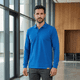 thumbnail image 2 of Polera Hombre Piqué Manga Larga Premium 60/40 Ideal Para Bordar Azulino, 2 of 10