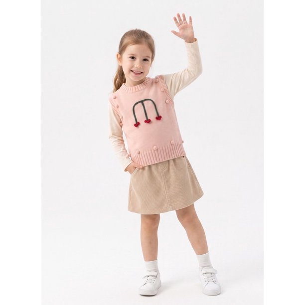 Chaleco Sin Mangas Tejido Bebe Hilo Niña Exclusivo
