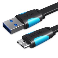 Cable Flat Usb 3.0 Macho A Micro-B Vention-25Cm