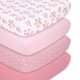 thumbnail image 1 of Juego de sábanas para cuna The Peanutshell Super Soft Baby Girl Pink, 1 of 6