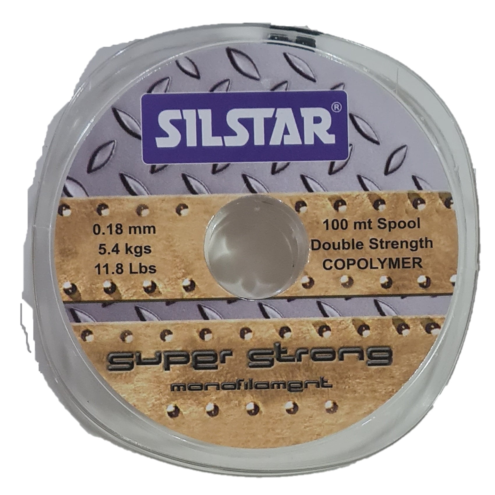 Silstar - Nylon De Pesca 0,18mm Super Strong Resist 5,4kg 100mt Marron