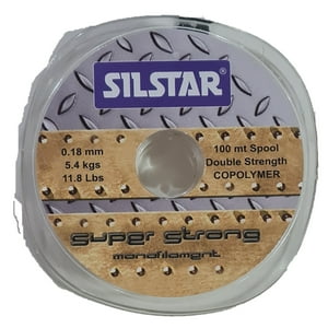 Silstar - Nylon De Pesca 0,18Mm Super Strong Resist 5,4Kg 100Mt Marron