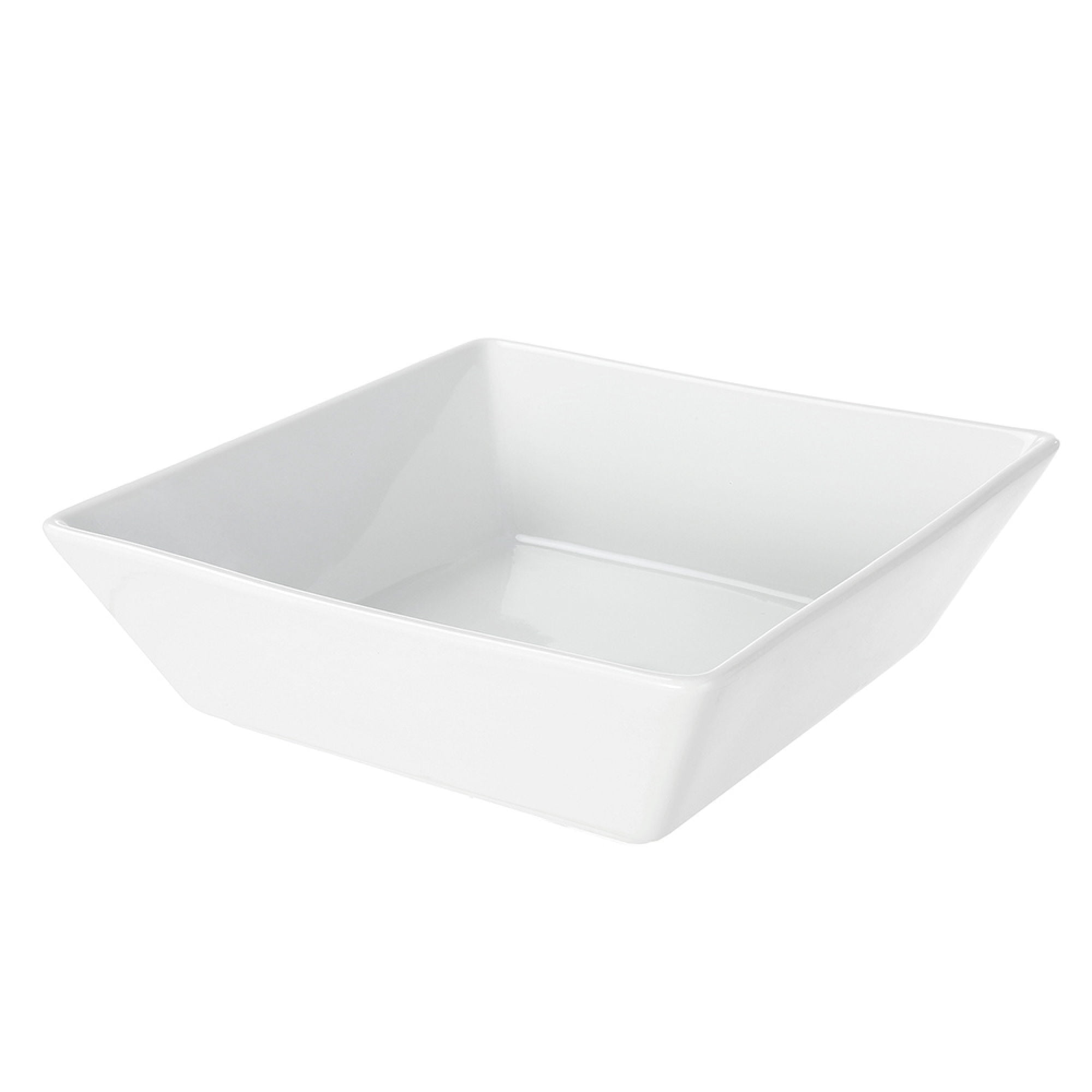 Bowl Cuadrado 1 Pieza Porcelana Blanco