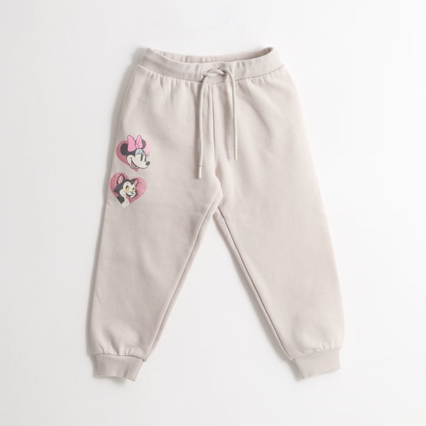 Pantalón de Buzo Niña Minnie & Cat Beige Disney