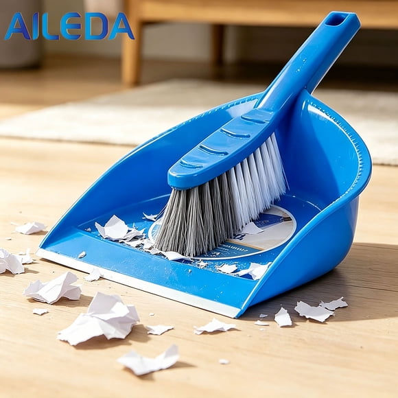 Aileda Pala Mini Con Escobillon Para Limpieza Kit Azul 21.5x31cm
