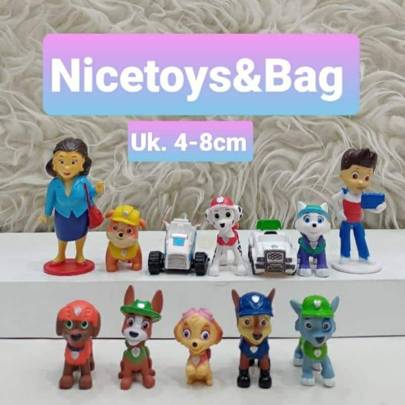 Pack 12 Figuras De Paw Patrol Pvc Duro