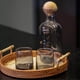 thumbnail image 4 of Jarra de Vidrio Decantador Lujoso 4 vasos Gris, 4 of 8