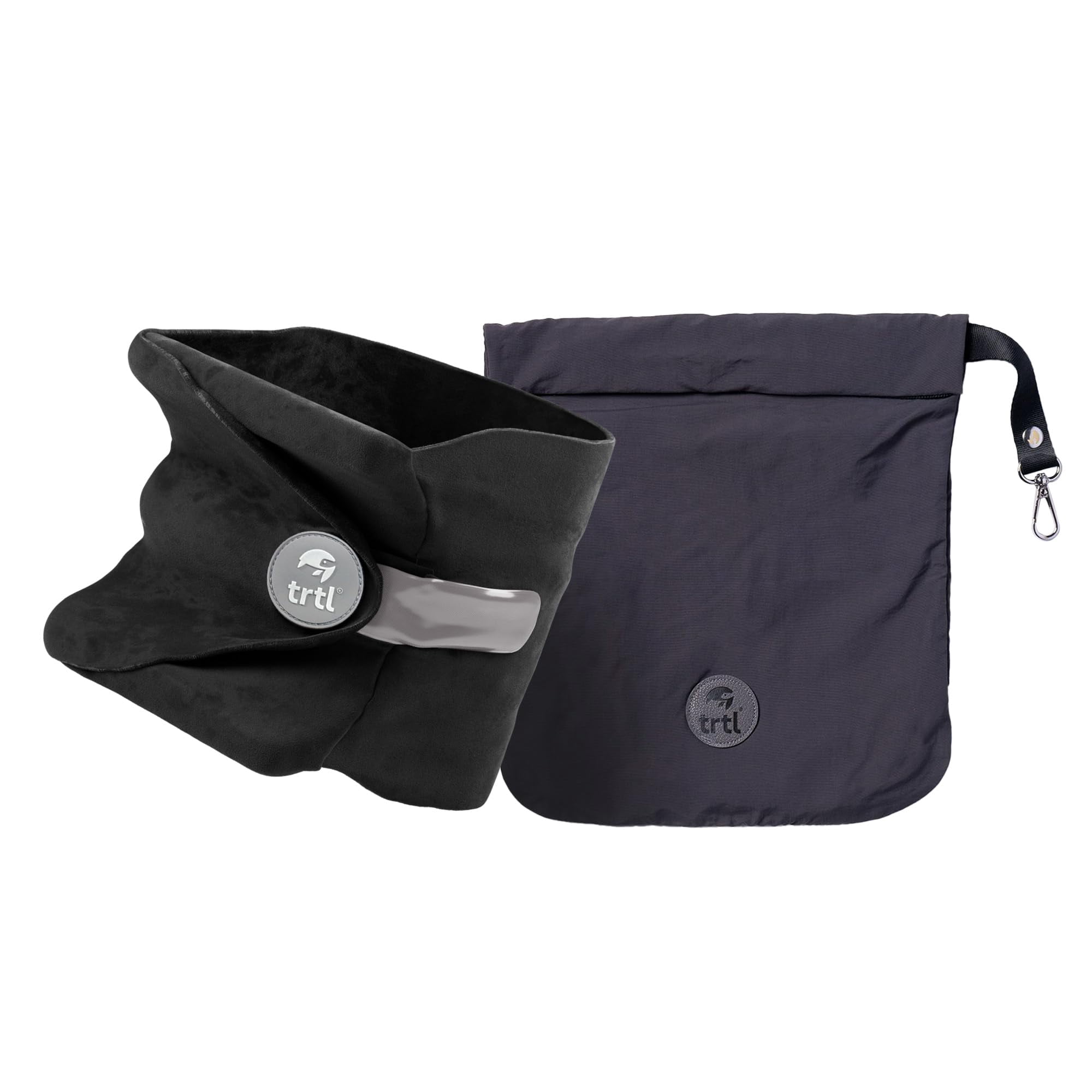 Travel Pillow Trtl - Soporte Cervical Para Aviones, Color Negro