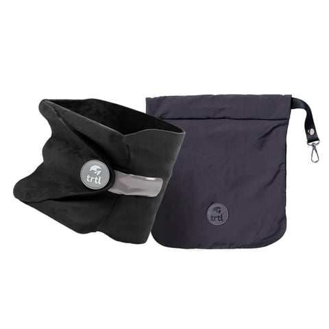 Travel Pillow Trtl - Soporte Cervical Para Aviones, Color Negro