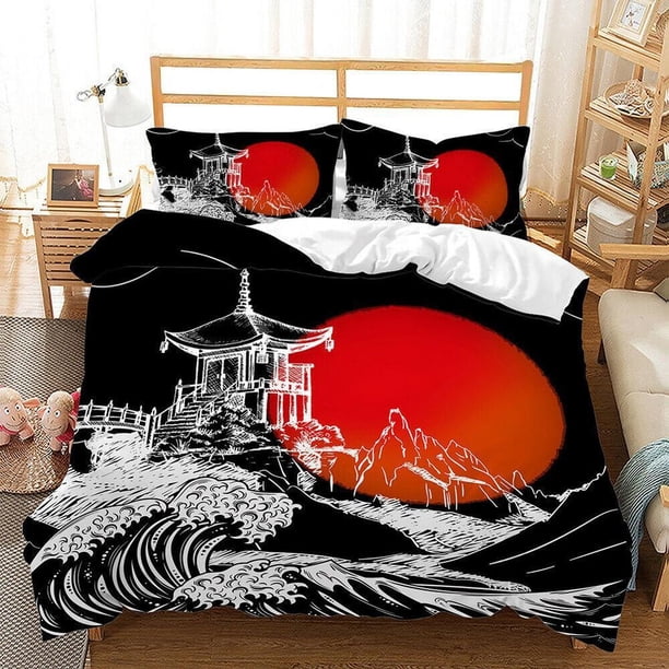 English Letter Printing Beige Quilt Duvet Cover Set Bed Linen Children3-Piece Bedding Set
