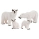 thumbnail image 4 of Figuras De Animales De Oso ártico Modelo De Decoración Para Tarta Para Favores De Fiesta Ni?os Ni?as 4 Piezas, 4 of 5
