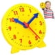 thumbnail image 1 of Reloj de aprendizaje para niños, reloj de demostración para enseñar a decir la hora, reloj de juguete educativo para niños, reloj de educación temprana para aprender la hora, 4 pulgadas, 1 of 7