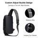 thumbnail image 5 of Bolsa bandolera FANDARE 41x15x81 cm USB impermeable negra, 5 of 6