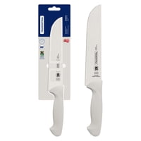 Cuchillo Para Carne Tramontina Premium Con Lámina De Acero Inoxidable Y Mango De Polipropileno Blanco 8""
