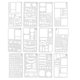 thumbnail image 2 of Plantilla de plantilla de dibujo de diario 12 plantillas de diario de plástico planificador de bricolaje plantilla, 2 of 3