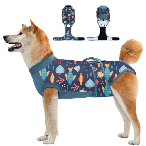 Traje De Recuperación Para Perros Y Gatos Esterilización Y Castración Talla Xxl
