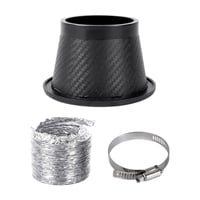 Magideal - Kit Genérico De Admisión De Aire Frío, Accesorio De Filtro De Admisión De Aire Frío Para Automóvil Con Abrazadera De Manguera Redondo