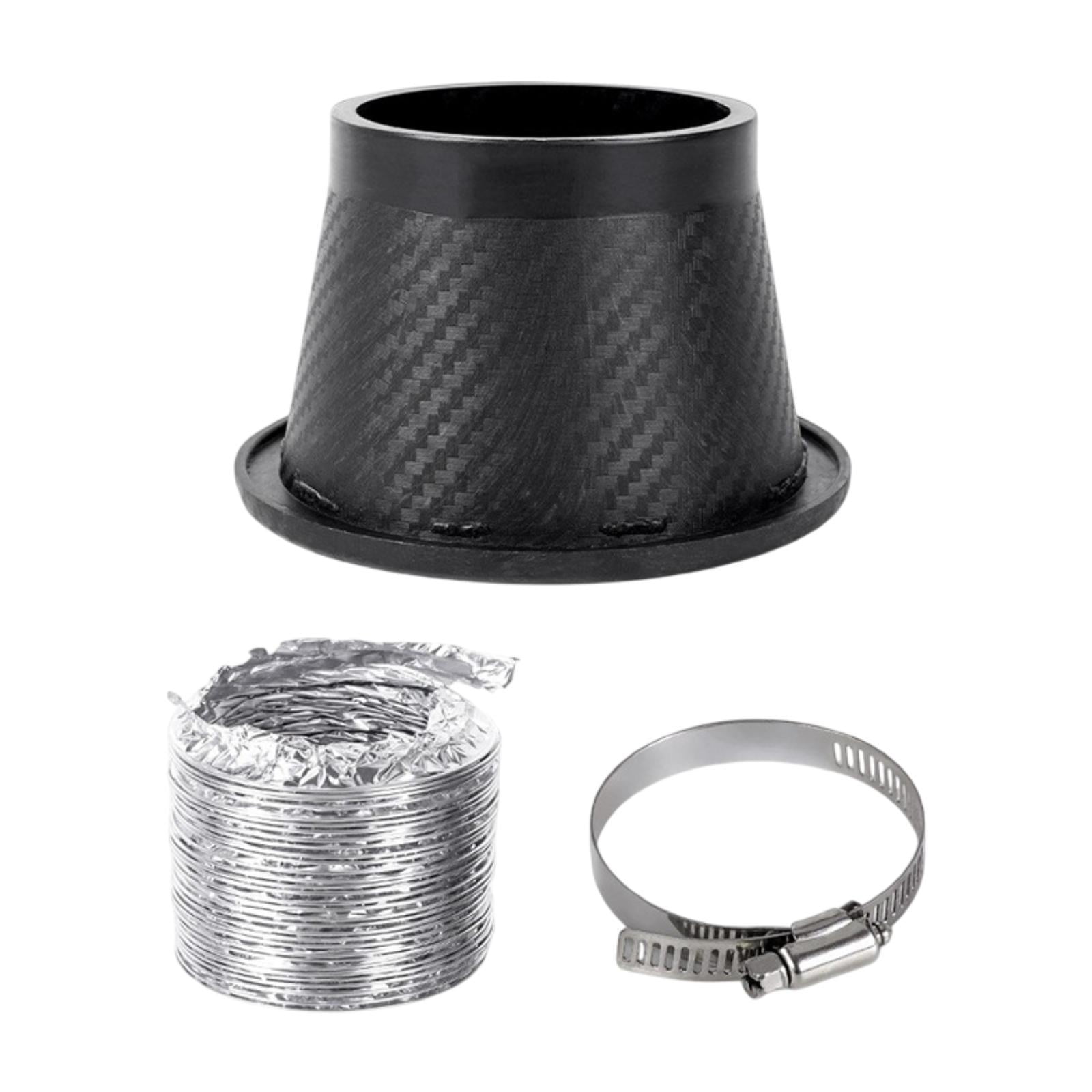 Magideal - Kit Genérico De Admisión De Aire Frío, Accesorio De Filtro De Admisión De Aire Frío Para Automóvil Con Abrazadera De Manguera Redondo