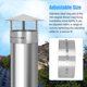 thumbnail image 5 of Tapa para Chimenea Topfurn de 8 Pulgadas (20 cm) Acero Inoxidable Ajustable, 5 of 7