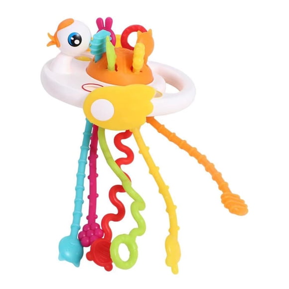 SONAJERO SENSORIAL DE SILICONA MONTESSORI CISNE