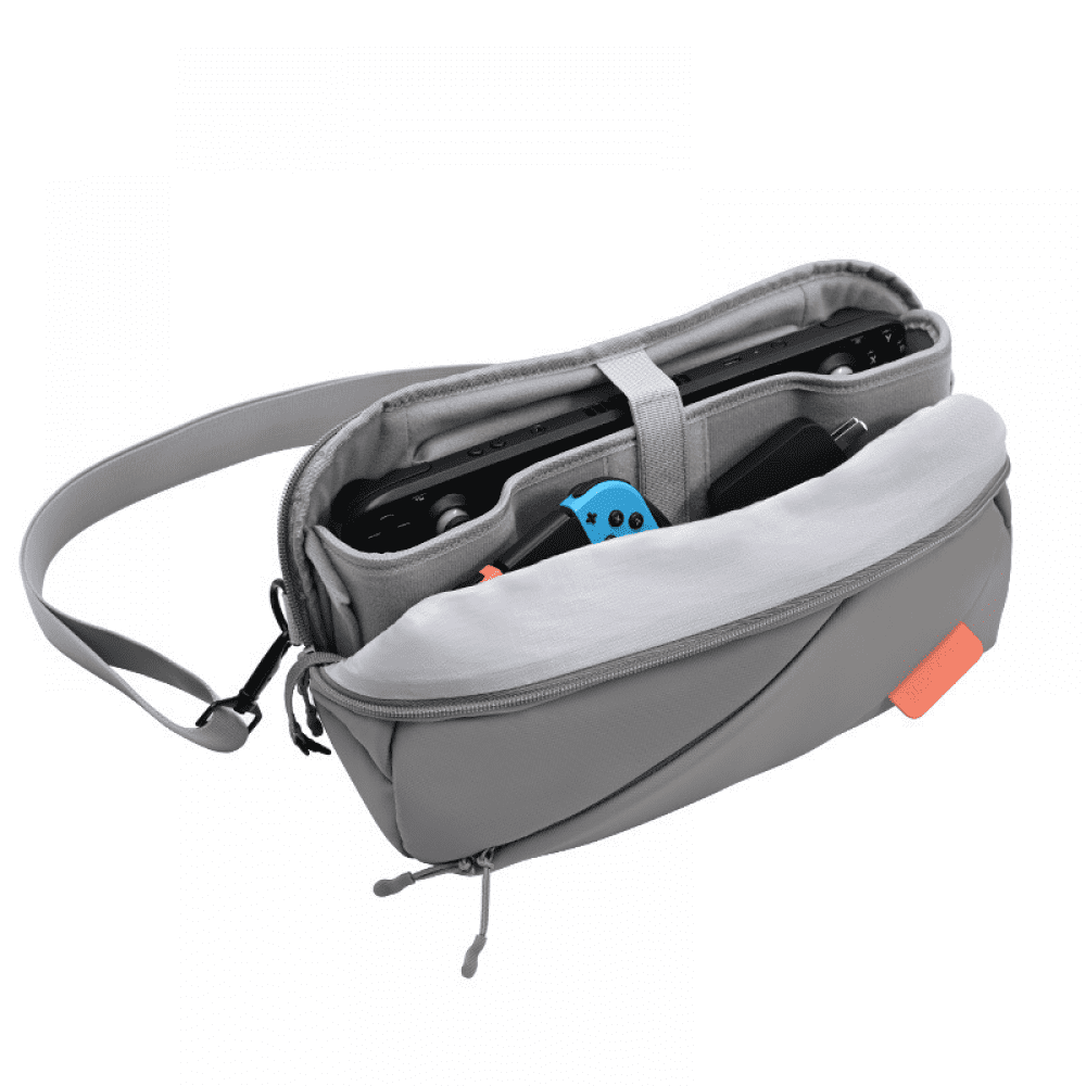 Genérico - Bolsa De Viaje Crossbody De Carcasa Rígida Compatible Con Nintendo Switch/steam Deck Oled/rog Ally X - Mochila Portátil De Almacenamiento De Juegos Para Consolas Portátiles-gris