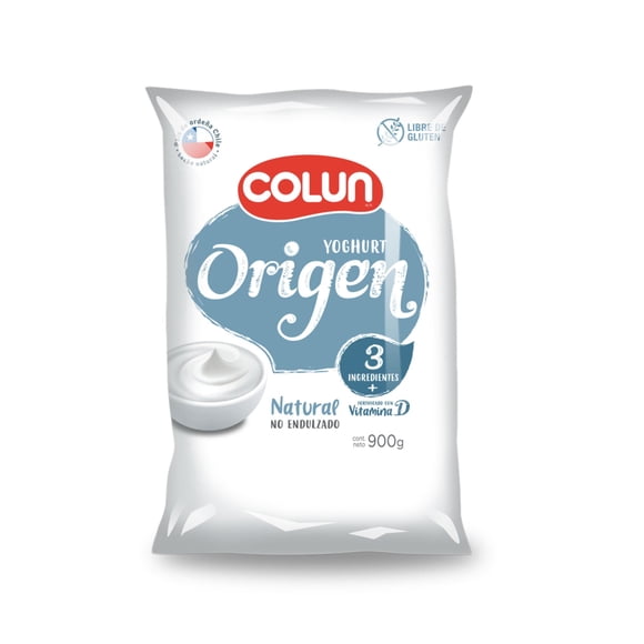 Yoghurt Colun Origen Natural, 900 g