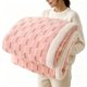 thumbnail image 1 of Manta polar Sherpa de Gracelife, color rosa, 150 x 200 cm, para sofá, 1 of 9