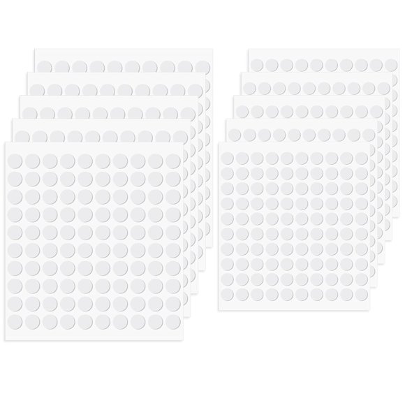 Puntos adhesivos doble cara Xthrotsenk, 1000 unidades, 0,3 y 0,4 pulgadas