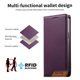 thumbnail image 3 of Funda Tipo Cartera de Cuero Sintético para Samsung Galaxy S21 Plus Bloqueo RFID, con Ranuras para Tarjetas y Bolsillo para Efectivo, Cierre Magnético Fuerte Morado, 3 of 6