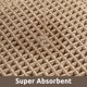 thumbnail image 4 of Alfombra de baño AMOAMI 43 × 61 cm Beige antideslizante con textura waffle, 4 of 7