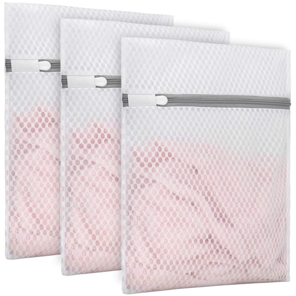 Bolsas para Ropa Muchfun 3 Piezas Malla Panal 23x30 cm