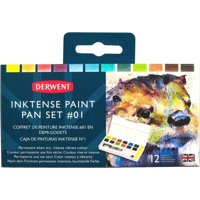 Set 12 Tintas En Pastillas Acuarelables Derwent Inktense N°1