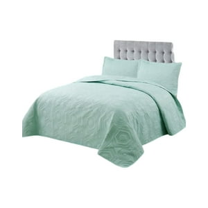 Genérico - Cubrecama Quilt Verano King + 2 Fundas Almohada U6