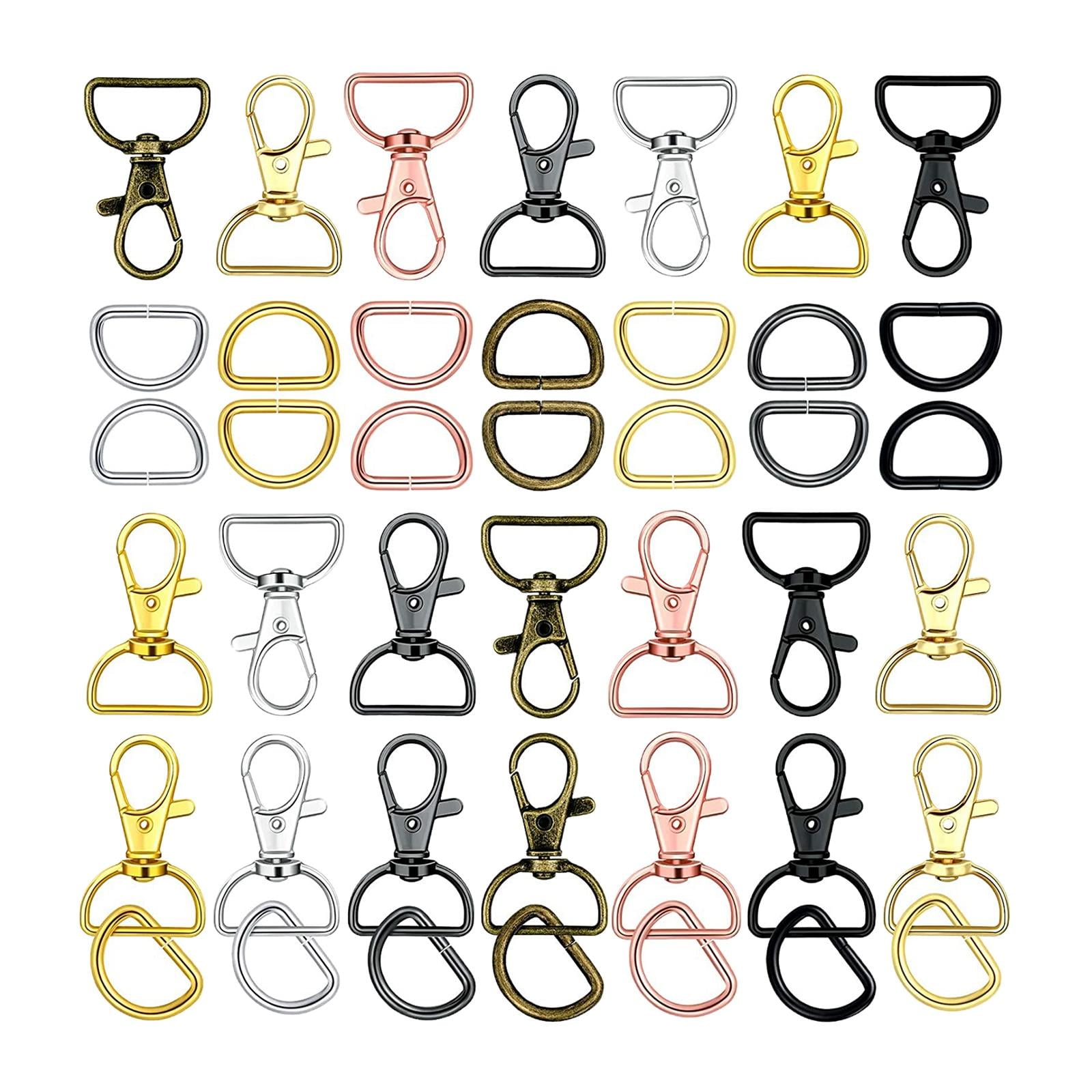 Bothyi - Cierres De Langosta Giratorios Con Gancho Para Llave D Para Bolso De Llavero