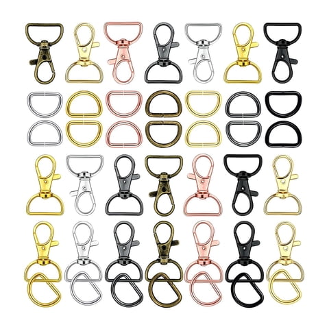 Bothyi - Cierres De Langosta Giratorios Con Gancho Para Llave D Para Bolso De Llavero