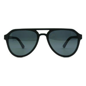 Anteojo De Sol Pilot Palo De Rosa Negro Lenzi Negro