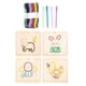 thumbnail image 3 of Cordón De Madera Juguete Bordado Rompecabezas Montessori Juguete Niños Niñas Preescolar Animal, 3 of 5